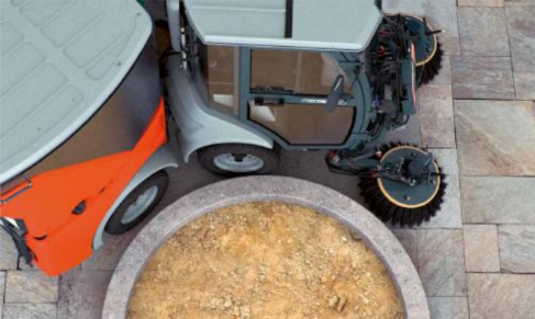 Hako CM 650 barriendo